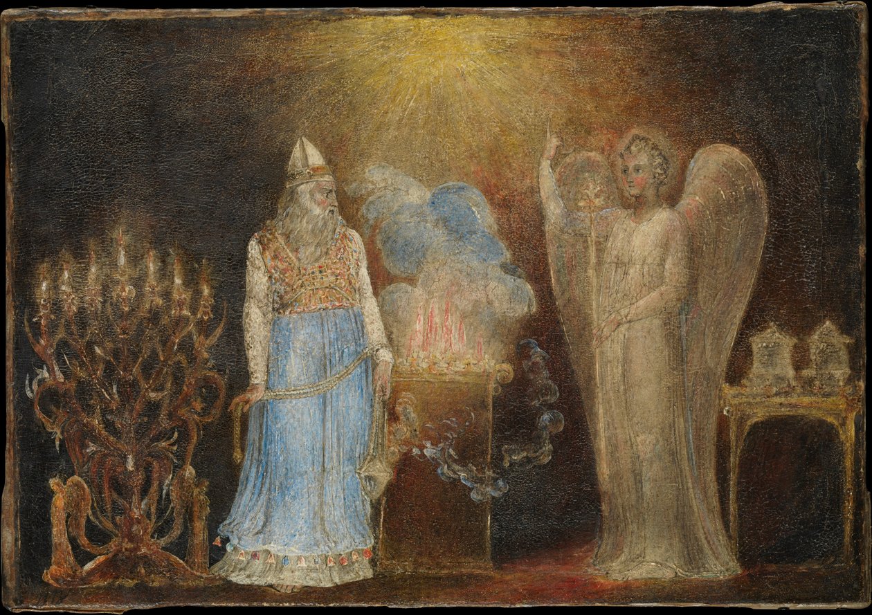 Anděl se zjevuje Zachariášovi od William Blake