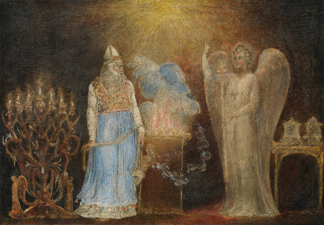 Anděl zjevující se Zachariášovi, 1799-1800. od William Blake