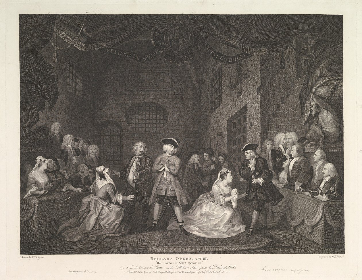 Žebrácká opera, dějství III, 1. července 1790. od William Blake