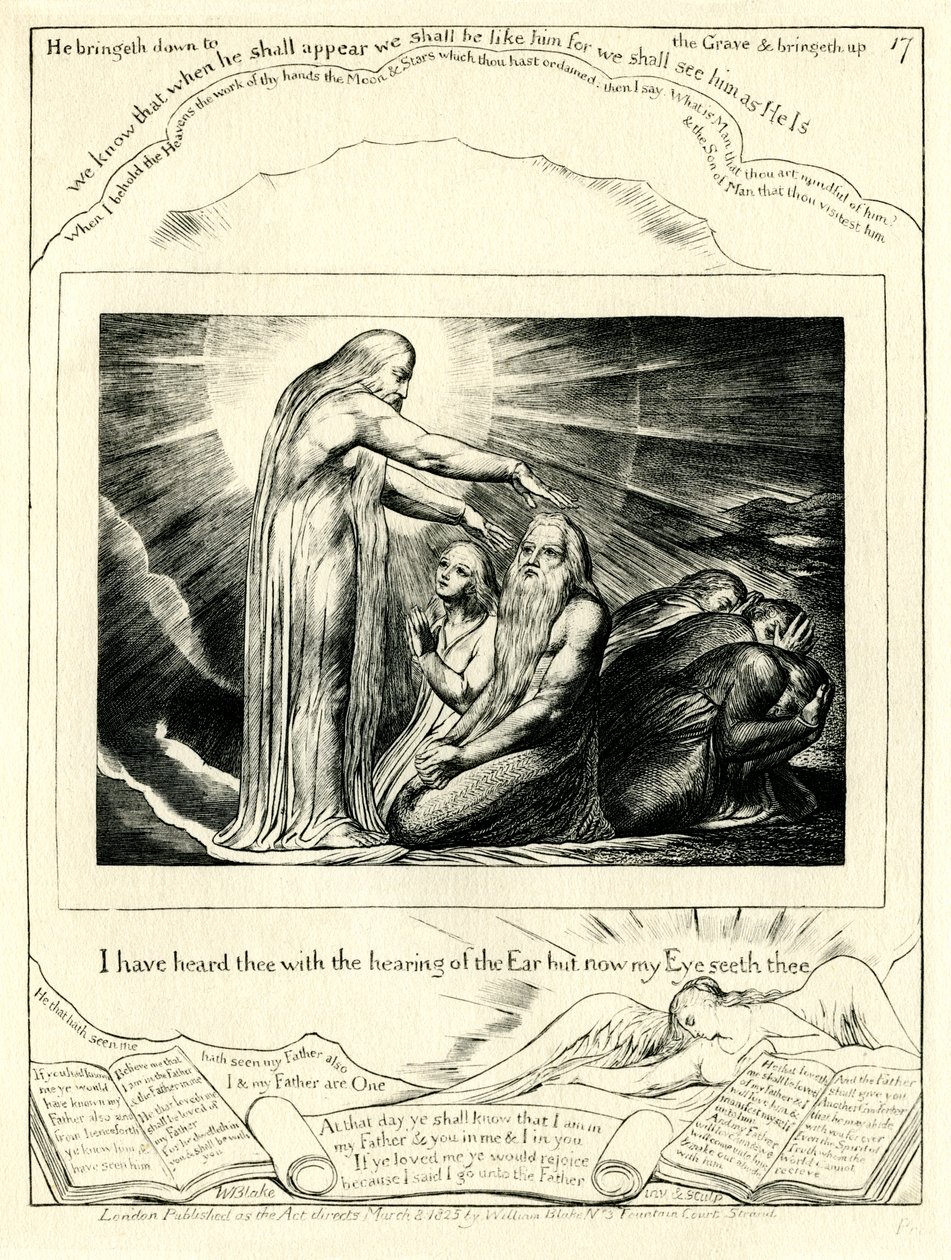 Kniha Job 42:5 od William Blake
