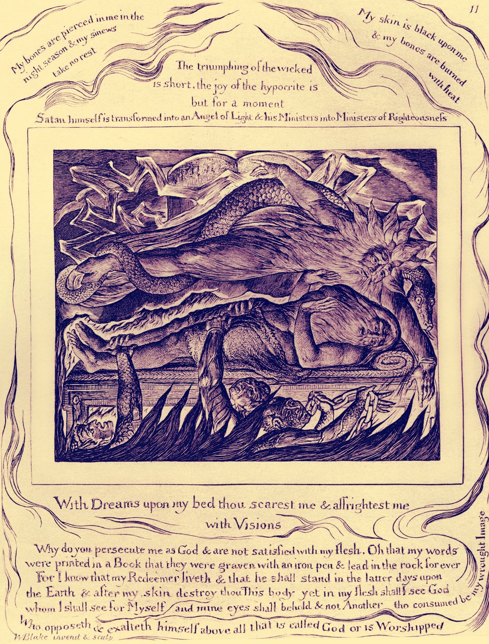 Ilustrace The Book of Job od Williama Blakea od William Blake