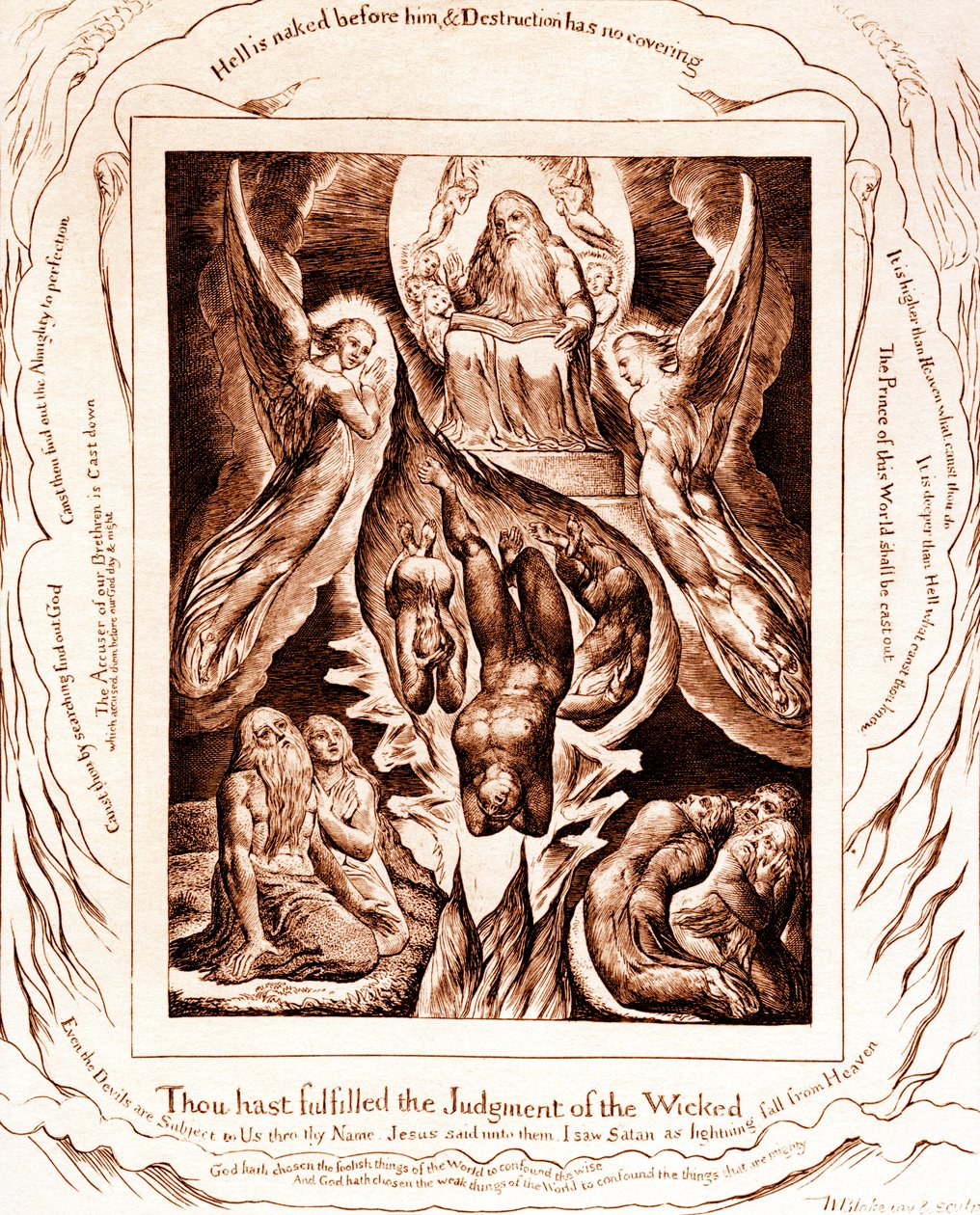 Ilustrace The Book of Job od Williama Blakea od William Blake