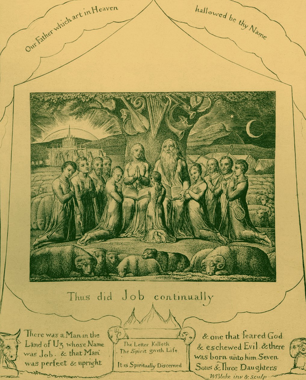 Ilustrace The Book of Job od Williama Blakea od William Blake