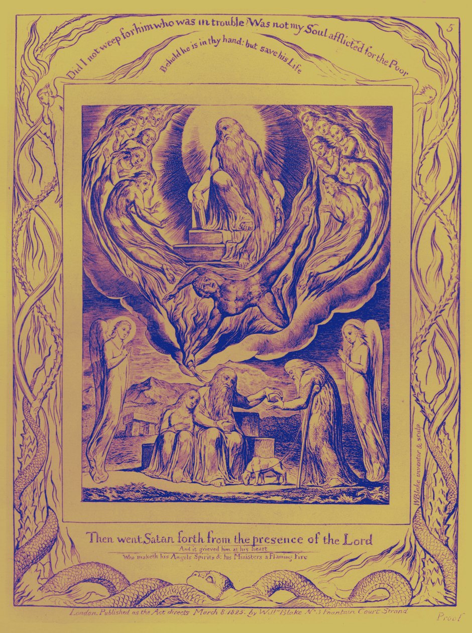 Ilustrace The Book of Job od Williama Blakea od William Blake