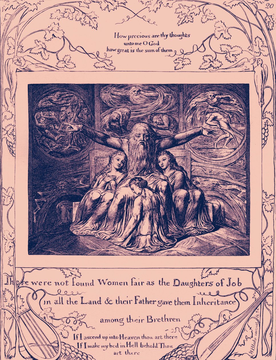 Ilustrace The Book of Job od Williama Blakea od William Blake