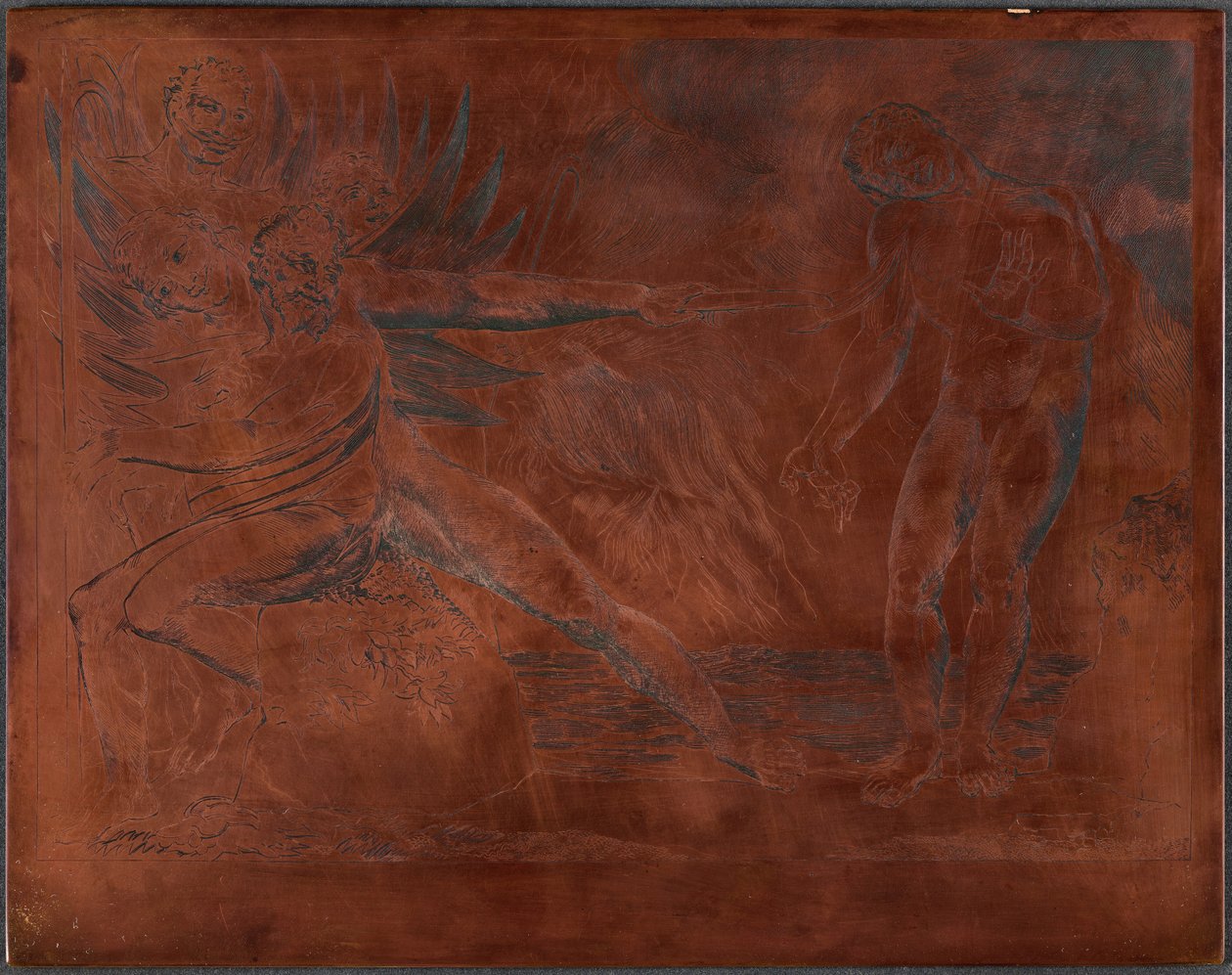 Der Kreis der korrupten Beamten; die Teufel quälen Ciampolo od William Blake