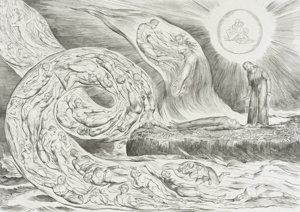 Kruh smilníků: Paolo a Francesca od William Blake