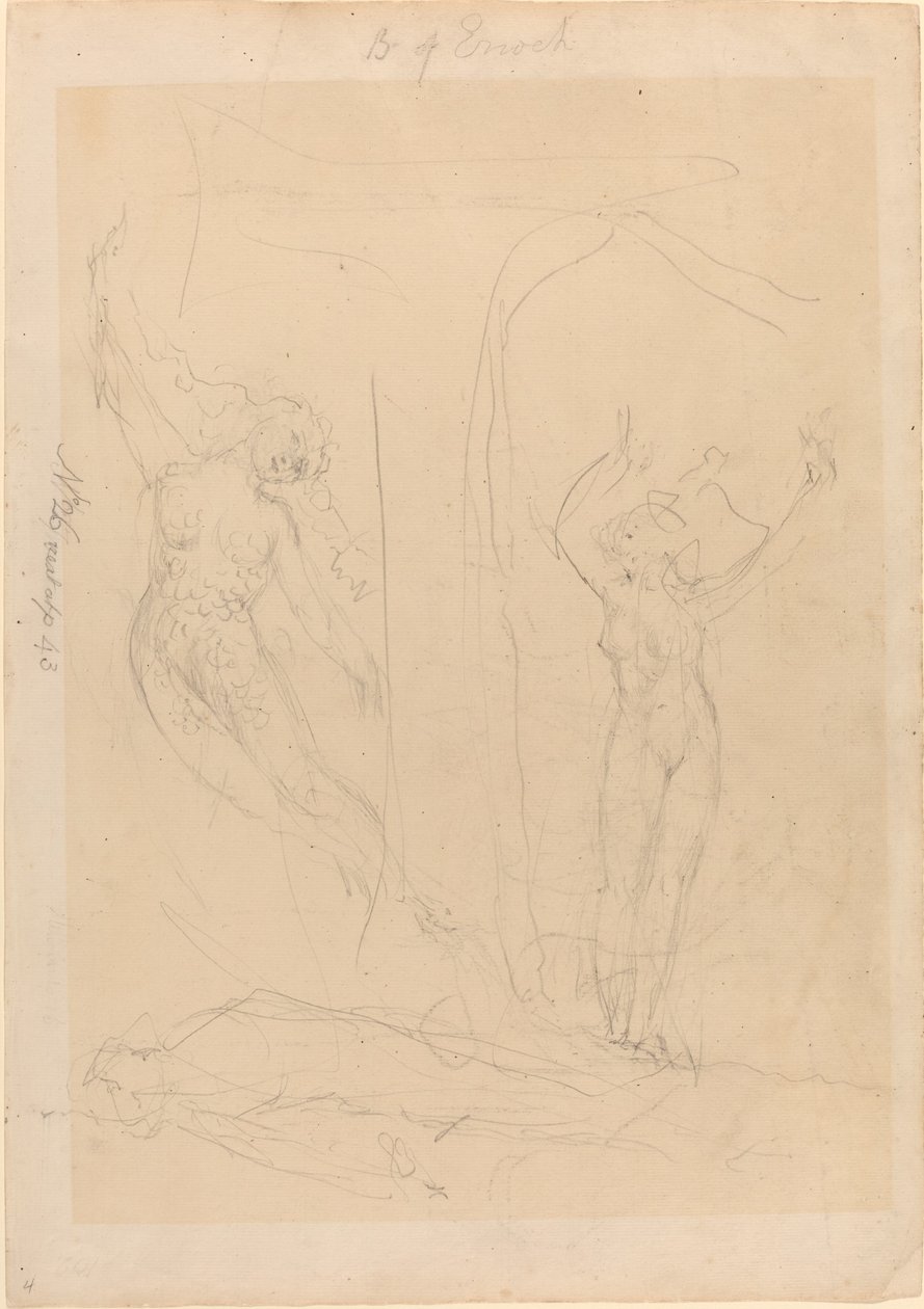 Dcera mužů se stává sirénou od William Blake