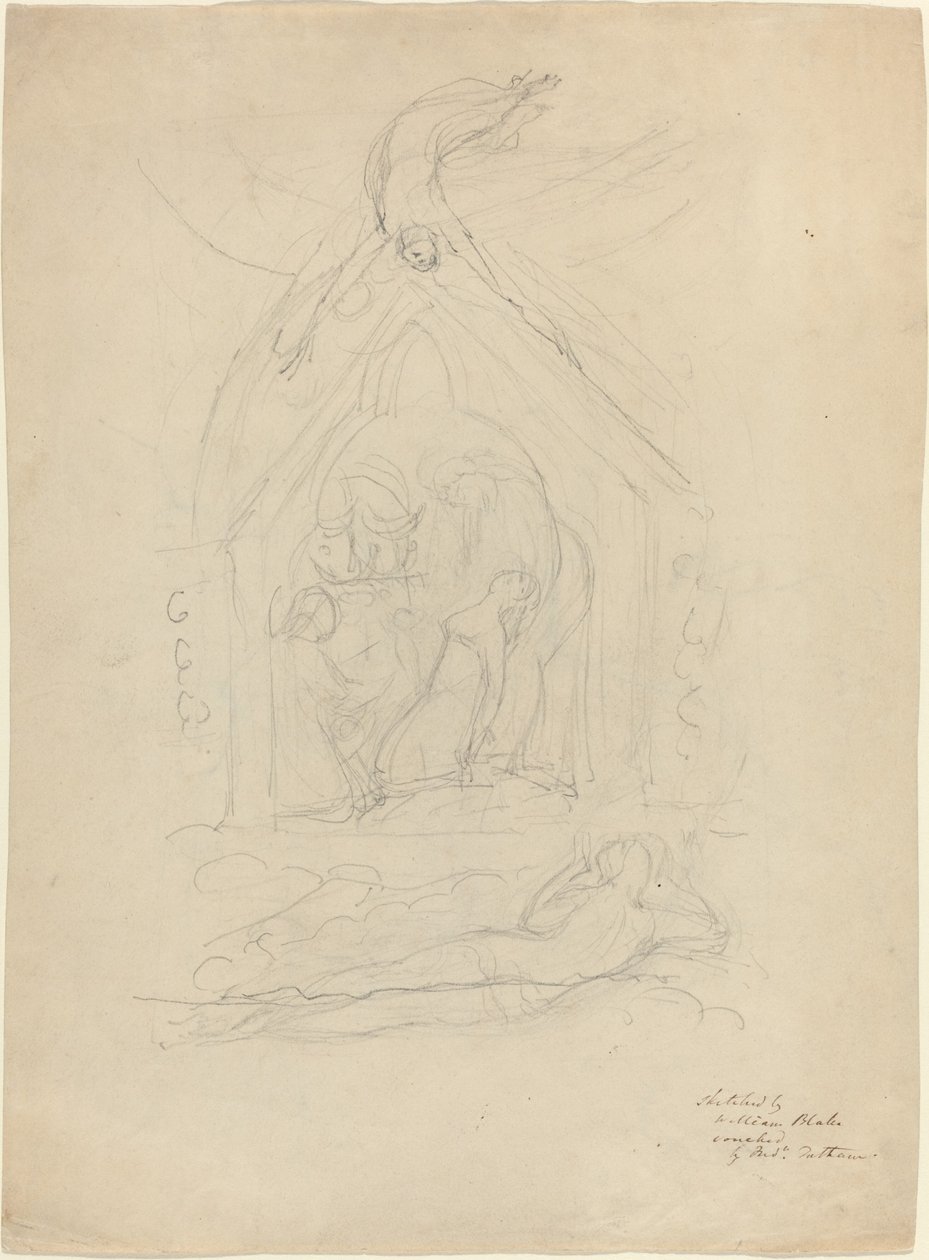 Sestup míru [recto] od William Blake