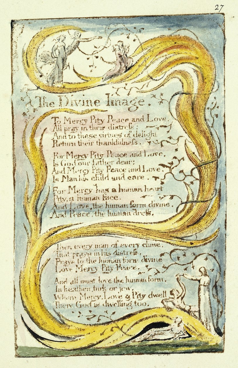 Božský obraz, 1789 od William Blake