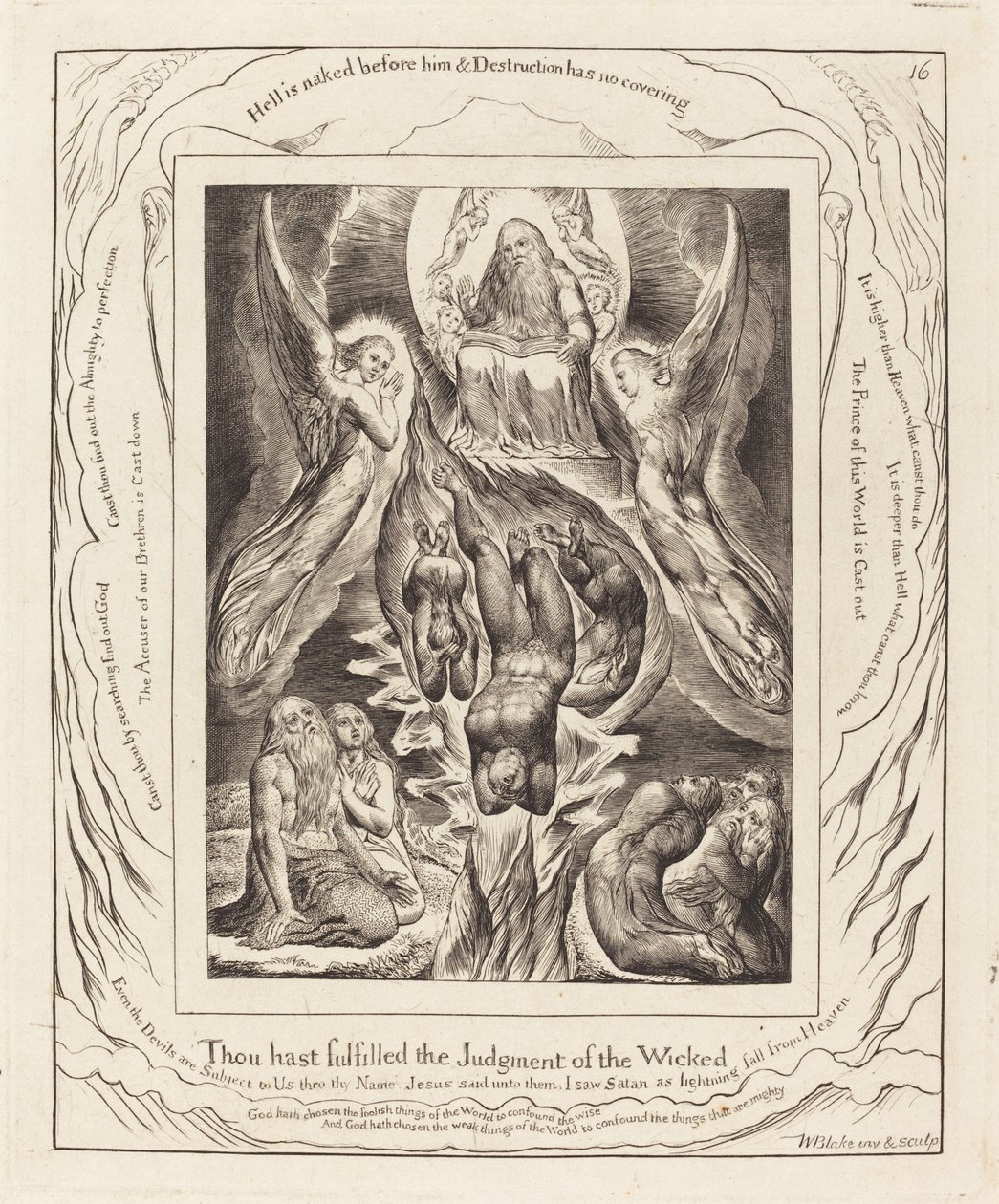 Pád Satana od William Blake
