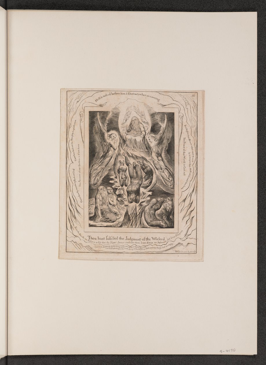 Pád Satana, 1825. od William Blake