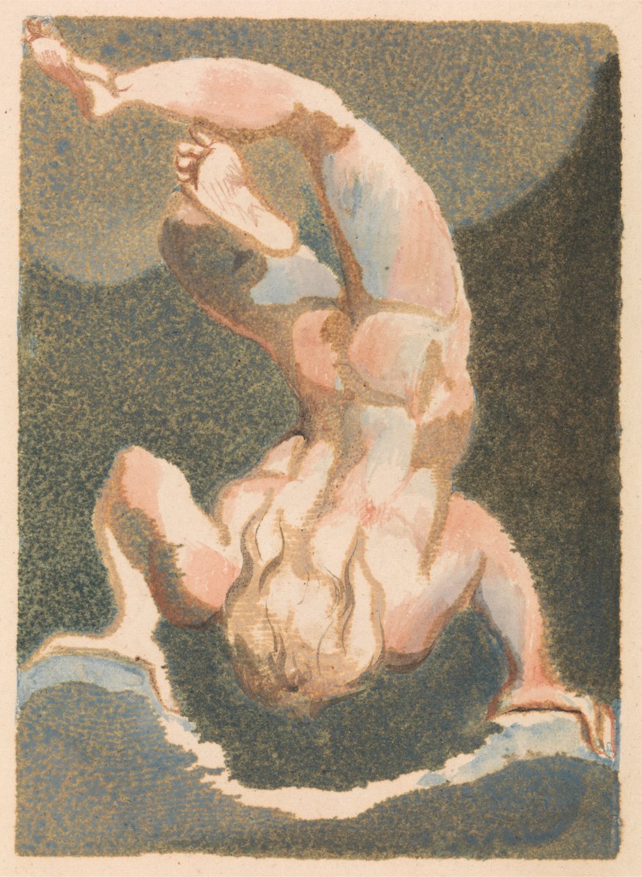 První kniha Urizena, deska 14 (Bentley 14) od William Blake