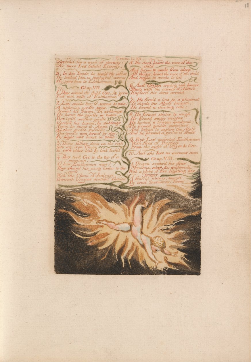 The First Book of Urizen, Plate 22, Stretch