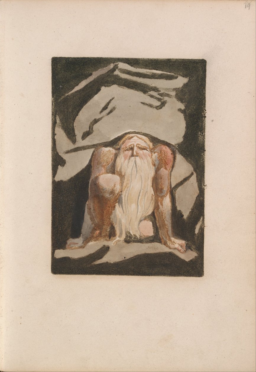 První kniha Urizena, deska 23 (Bentley 9) od William Blake