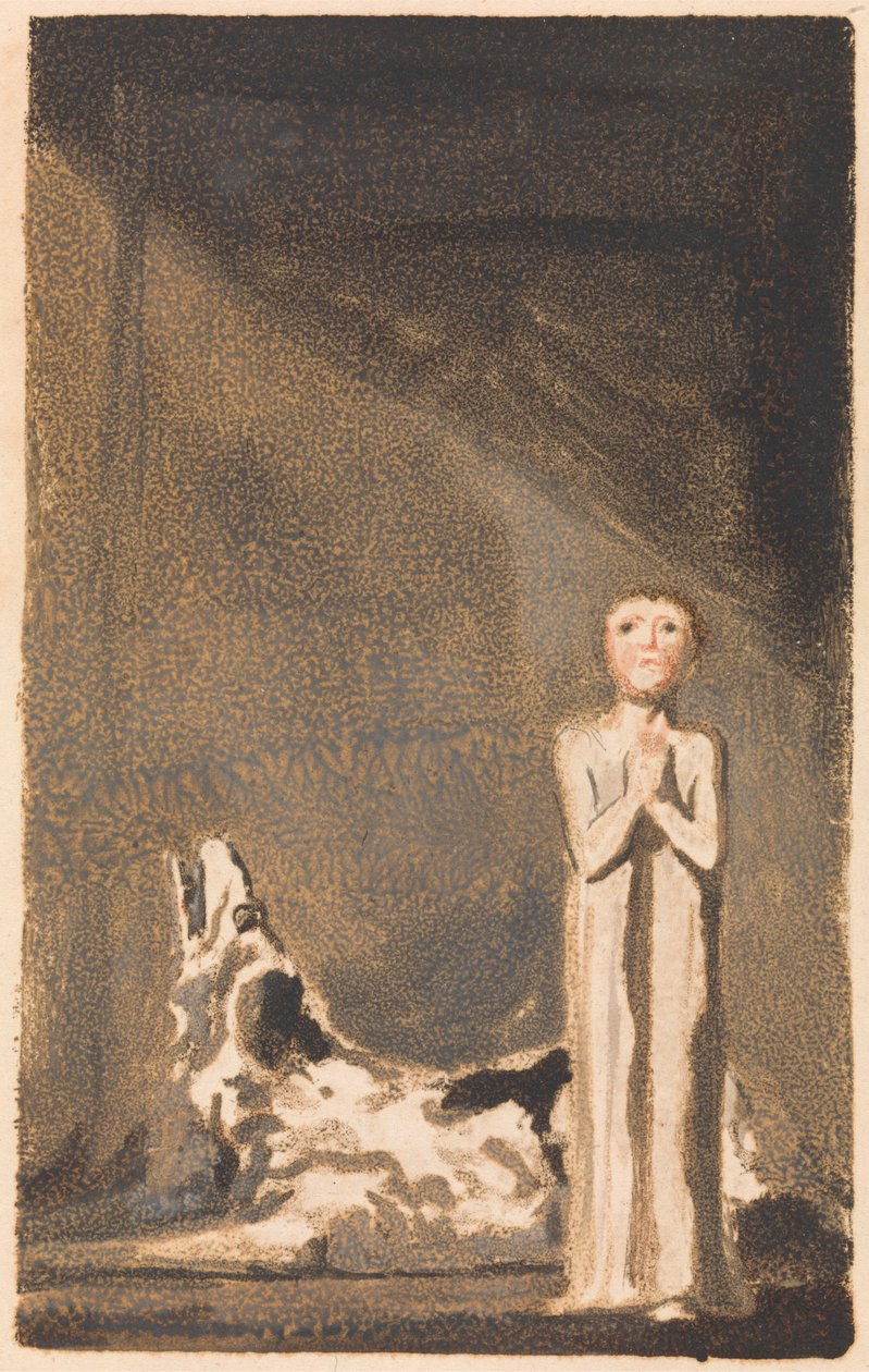 První kniha Urizena, deska 24 (Bentley 26) od William Blake
