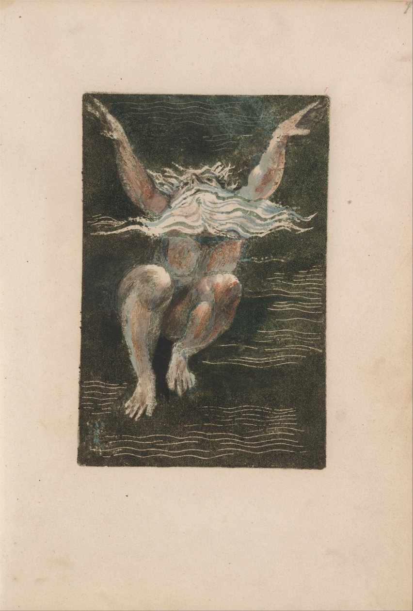 První kniha Urizena, talíř 7 (Bentley 12) od William Blake