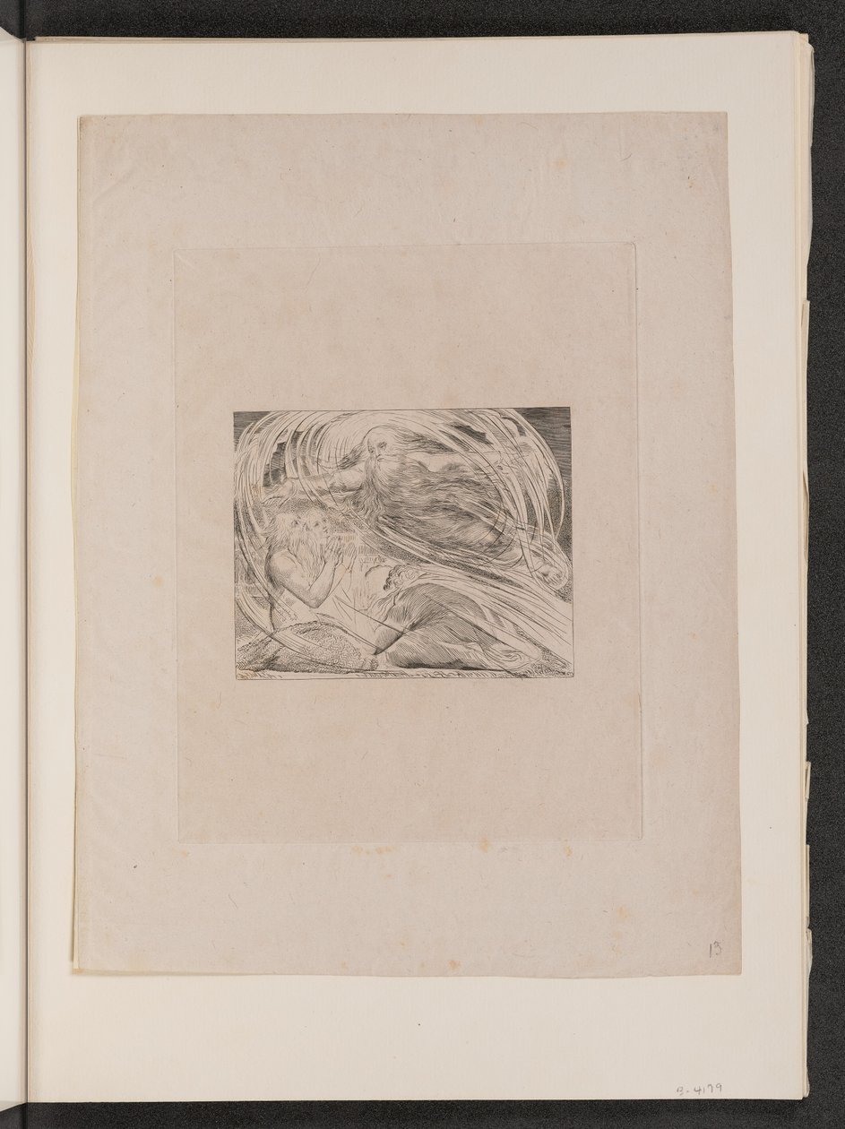 Pán odpovídá Jobovi z Vichru od William Blake