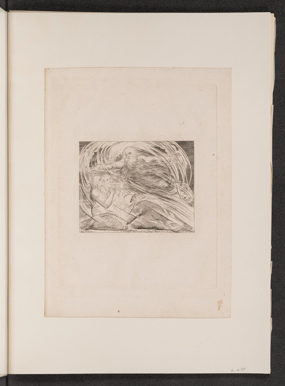 Lord Answering Job out of the Whirlwind, 1825. od William Blake