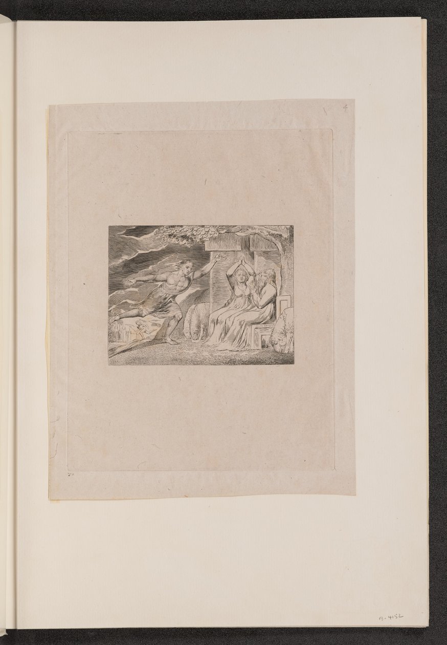 Poslové vyprávějí Jobovi o jeho neštěstí, 1825. od William Blake