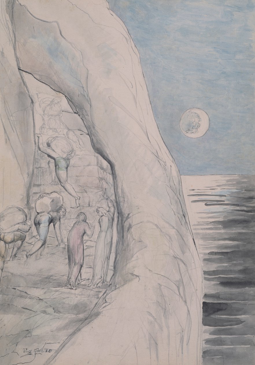 Hrdí pod jejich obrovským nákladem 1824-27 od William Blake