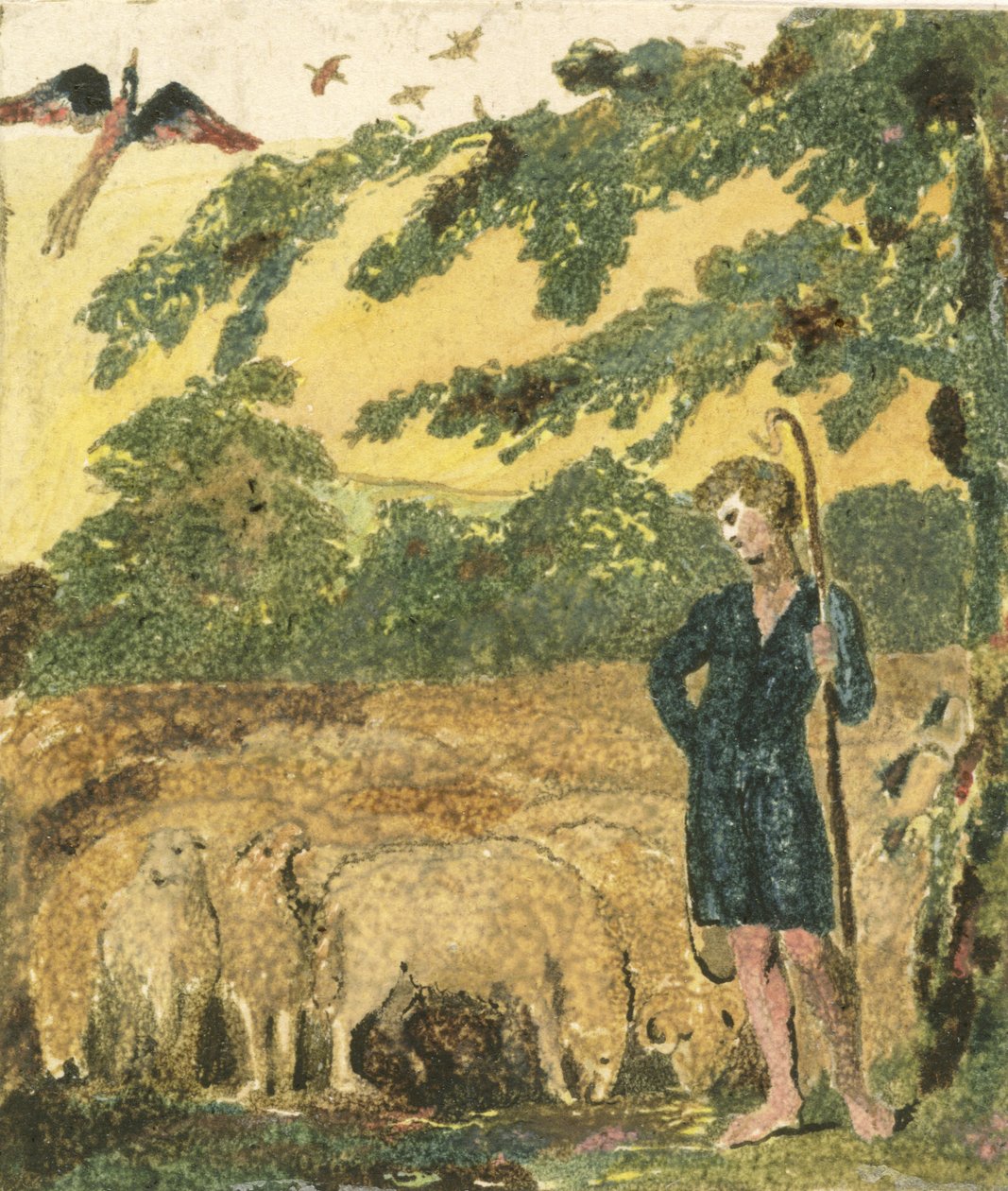 Pastýř, z knihy Písně o nevinnosti od William Blake