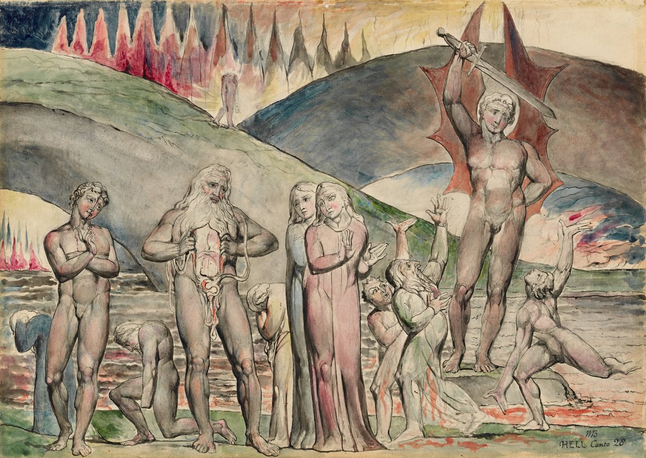 Schismatici a rozsévači sváru: Mohamed od William Blake