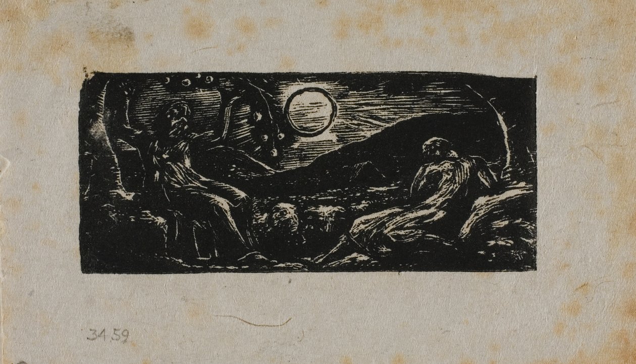 Thenot Under Fruit Tree, z The Pastorals of Virgil od William Blake