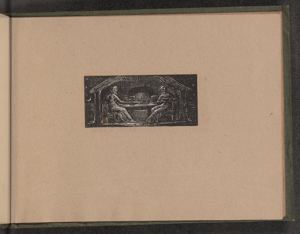 Thenot a Colinet jedí svou večeři od William Blake