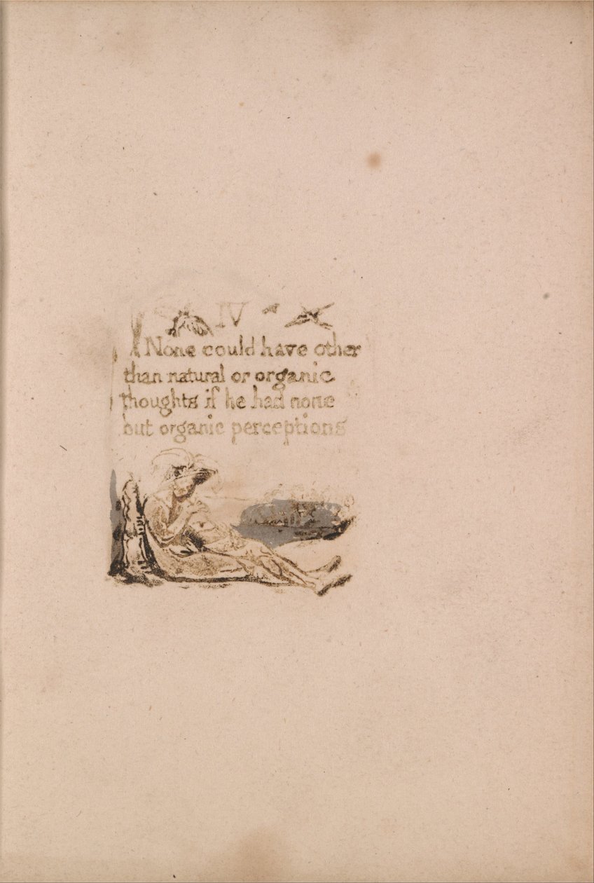 Neexistuje žádné přirozené náboženství, talíř 6, IV. . . . (Bentley a7) od William Blake
