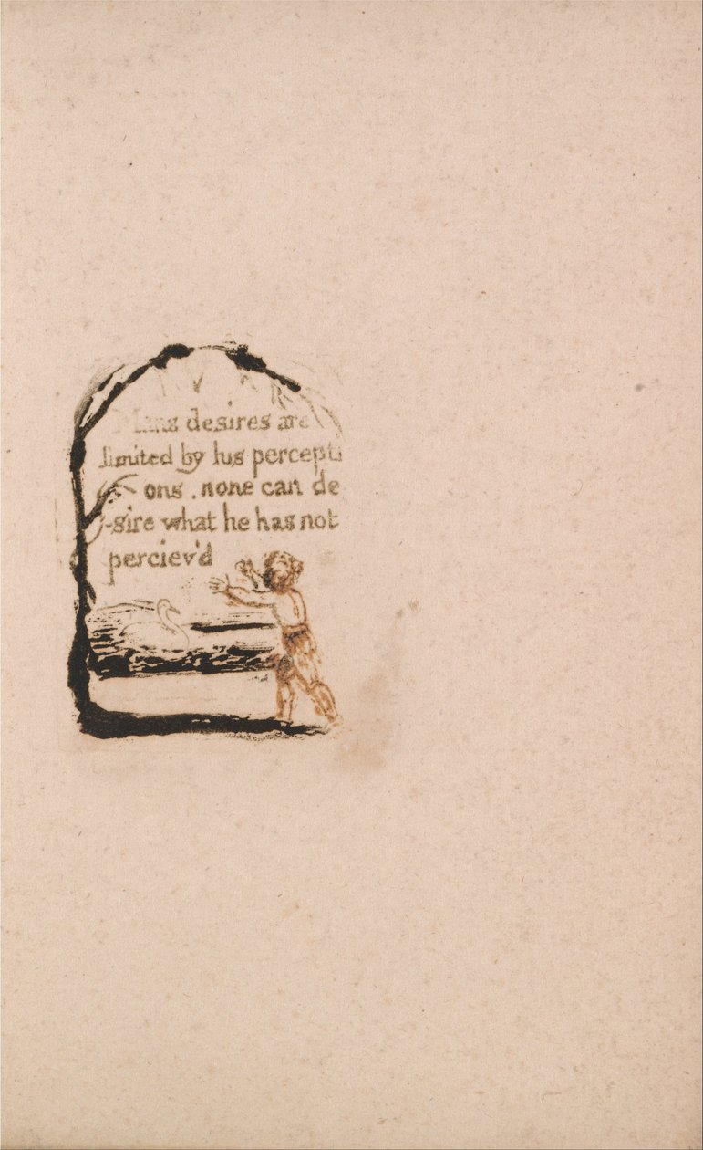 Neexistuje žádné přirozené náboženství, talíř 7, V Mans touhy. . . . (Bentley a8) od William Blake