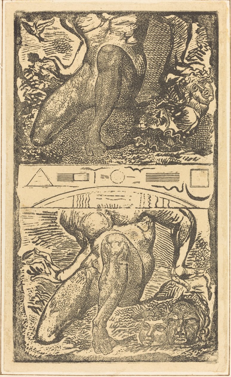 Neznámý předmět Nechte Ho vzhlédnout k Nebi a smát se v jasném vzduchu, možná c. 1805. od William Blake