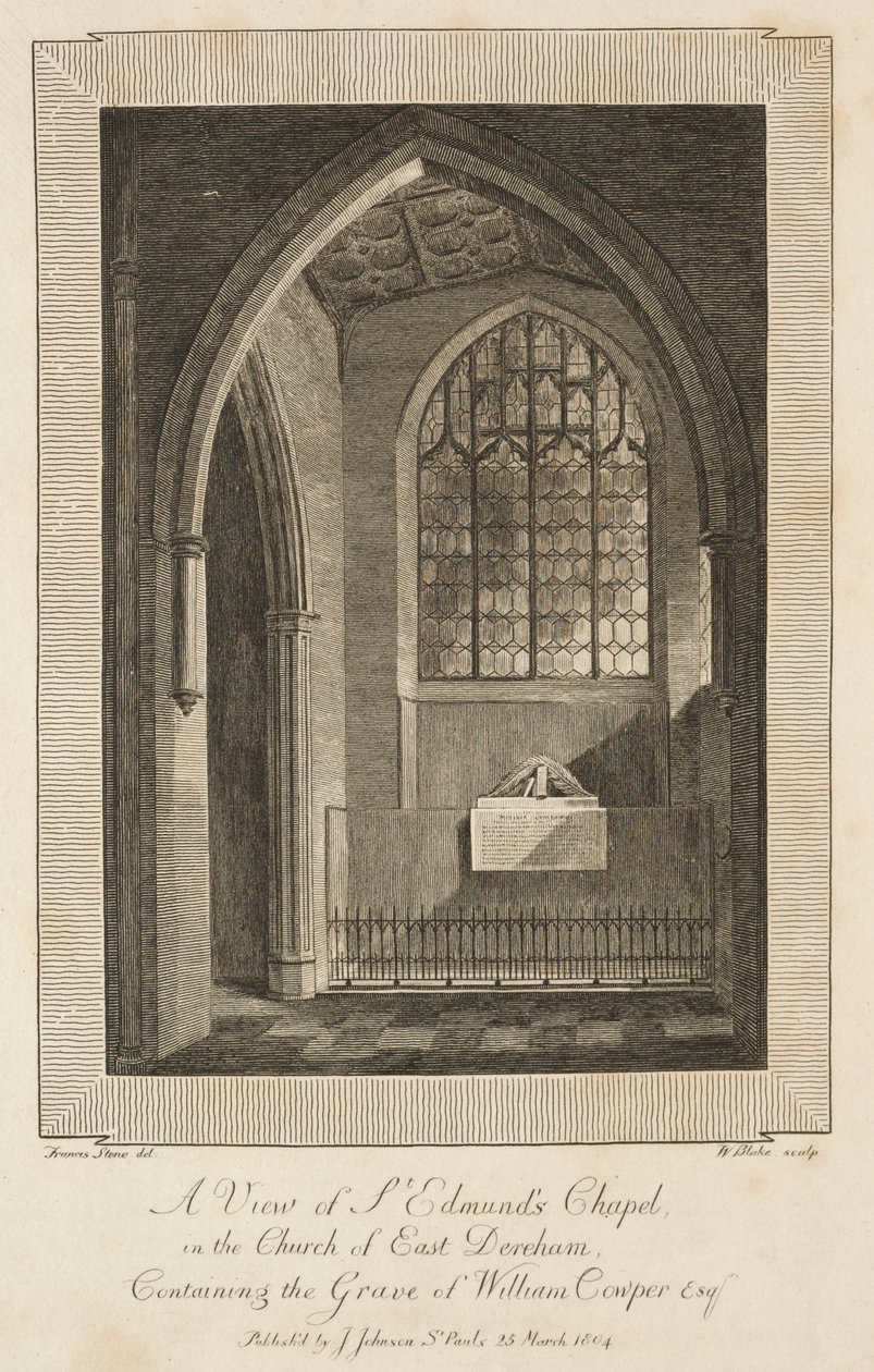 Pohled na kapli svatého Edmunda v kostele East Dereham..., 1804. od William Blake