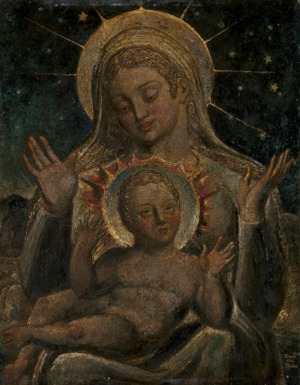Panna a dítě od William Blake