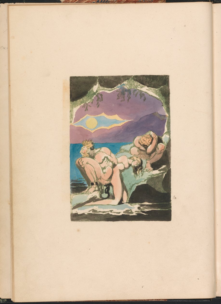 Vize dcer Albionu, deska 1, Frontispis od William Blake