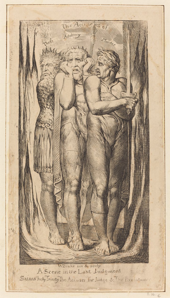 Válka (Obvinění z krádeže, cizoložství, vraždy) od William Blake
