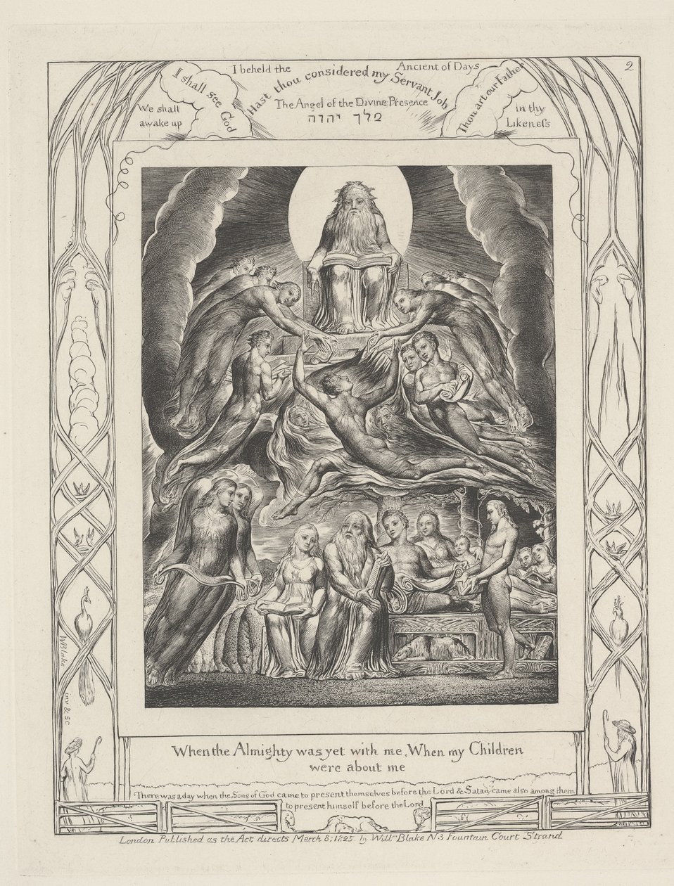 Když byl Všemohoucí ještě se mnou, když moje děti byly o mně od William Blake