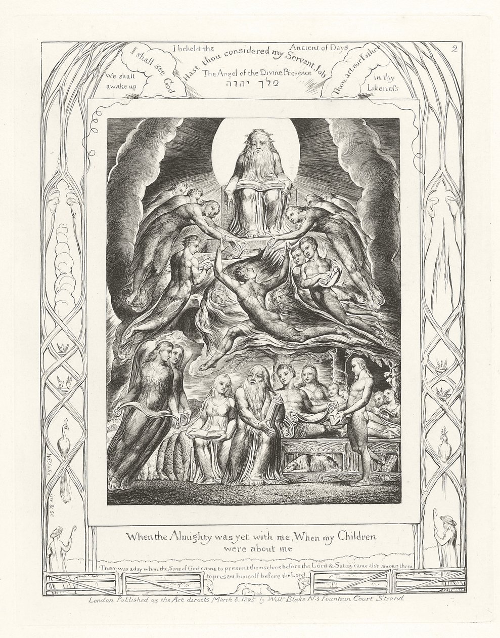 Když byl Všemohoucí ještě se mnou, když moje děti byly o mně od William Blake