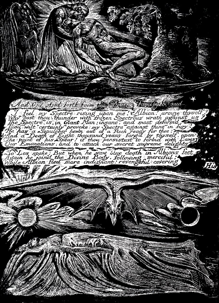 William Blake 1757-1827, anglický mystik, básník, malíř a rytec, 1804-1820 od William Blake
