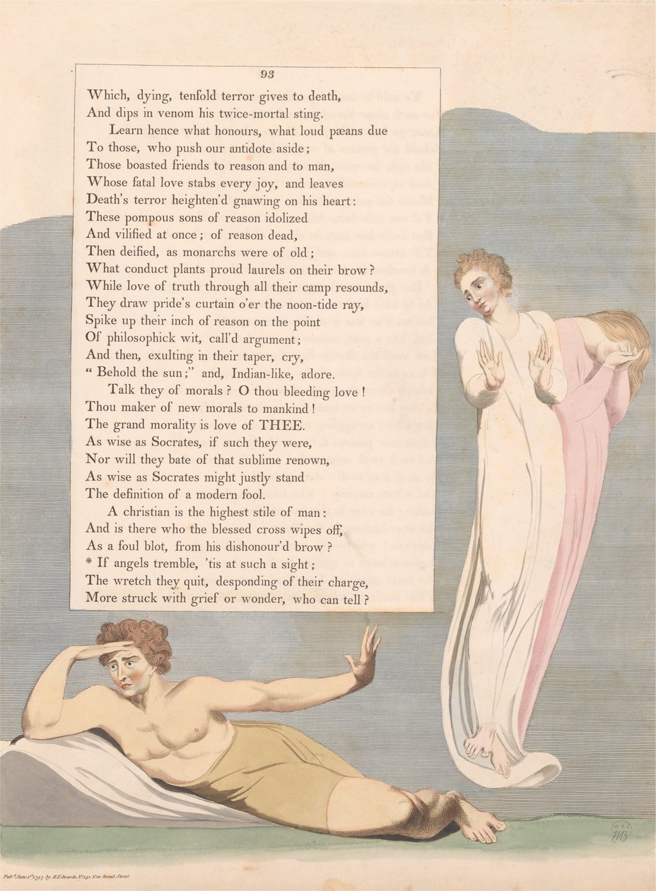 Myšlenky Youngovy noci, strana 93, Pokud se třesou andělé, „To je takový pohled od William Blake