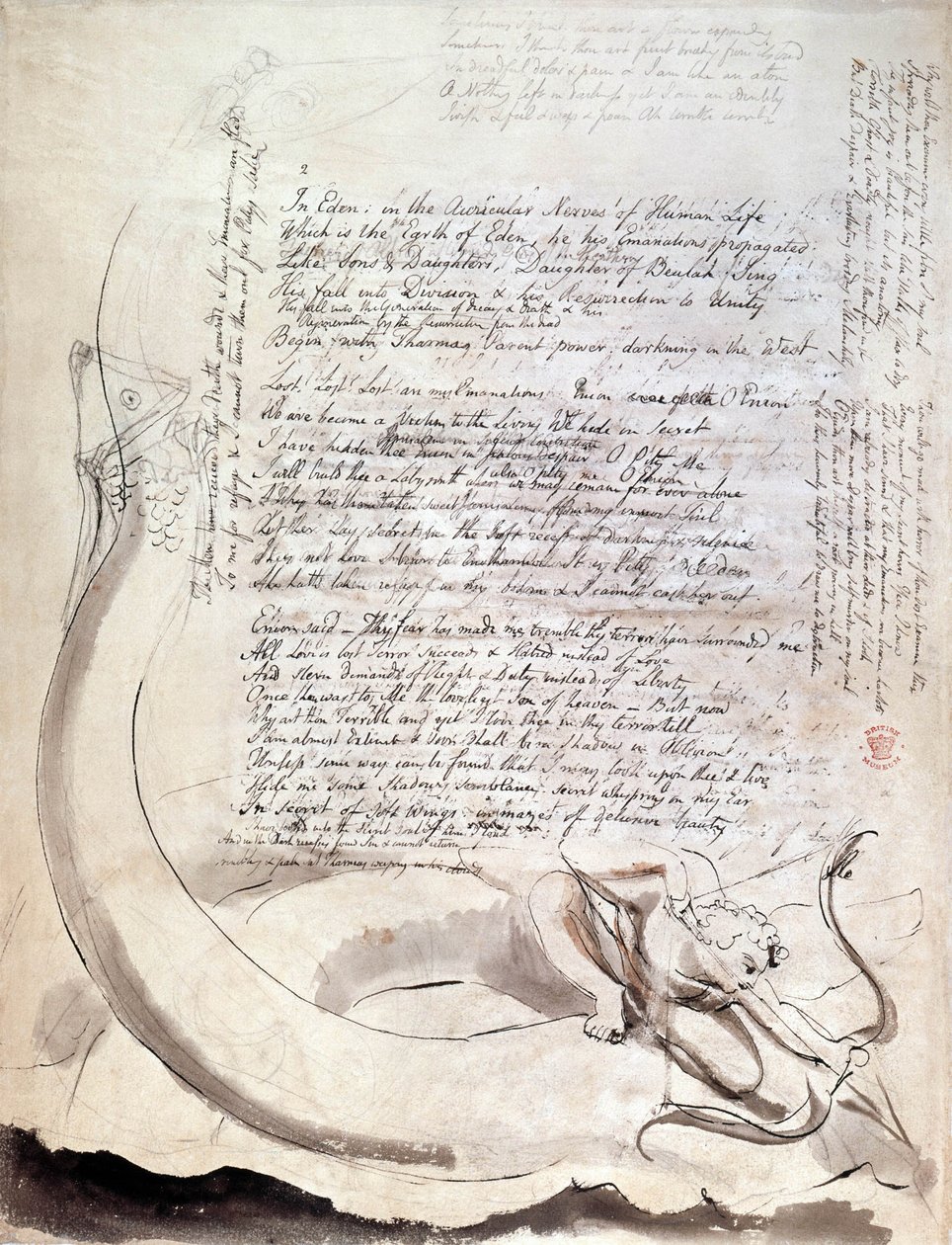 ilustroval báseň „Čtyři zoa“ od Williama Blakea od William Blake