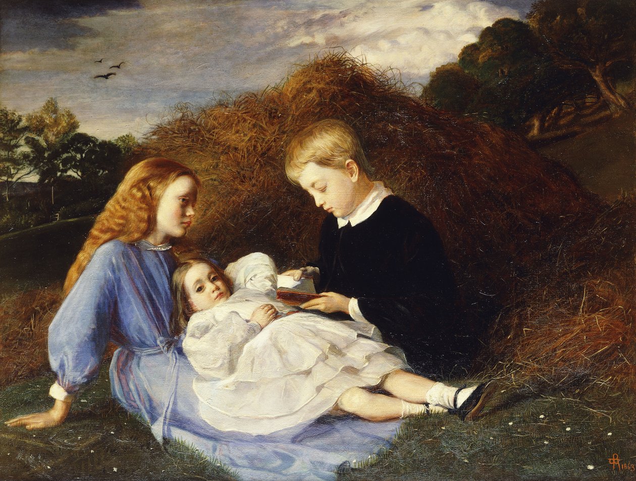 Amy, Dorothea a Hungerford Wren Hoskyns, 1863 od William Blake Richmond