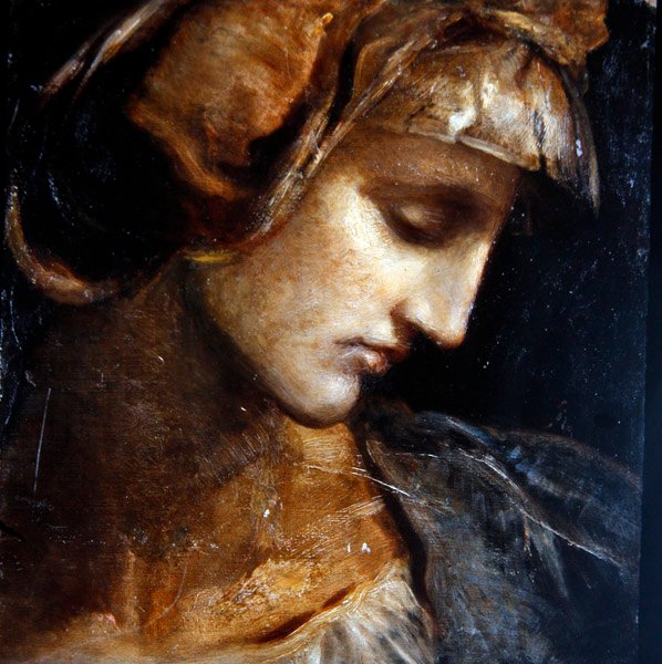 Classical Head Study, cca 1865 (olej na palubě) od William Blake Richmond