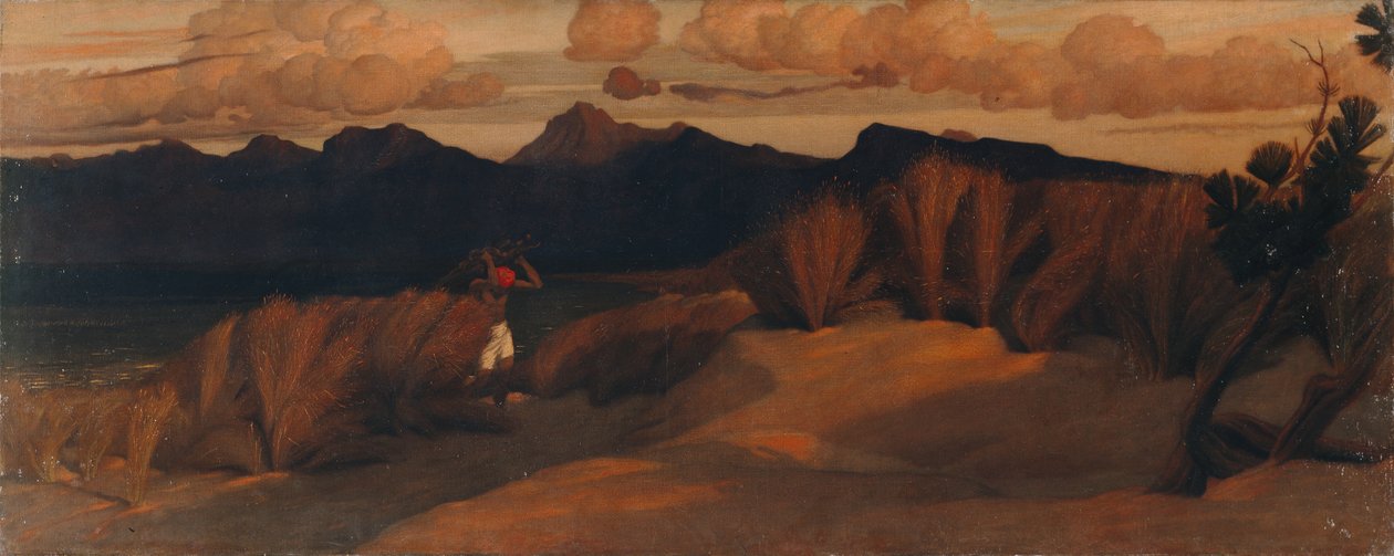 Nedaleko Via Reggio, kde bylo nalezeno Shelleyho tělo od William Blake Richmond