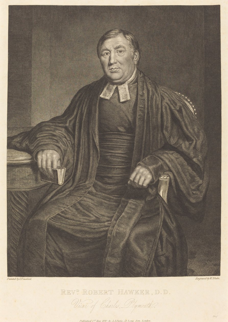 Reverend Robert Hawker, D.D. od William Blake after John Ponsford