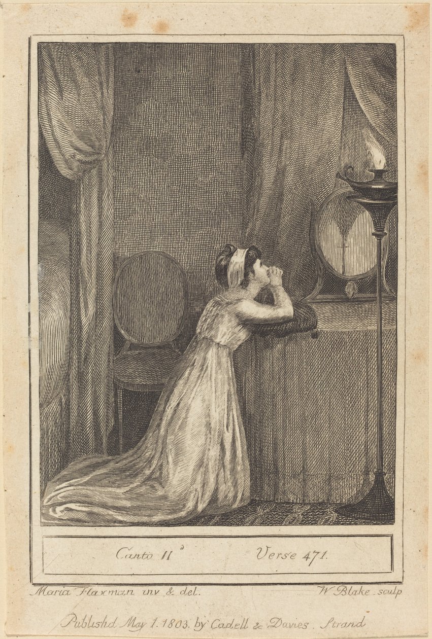 Canto II, verš 471 od William Blake after Mary Ann Flaxman