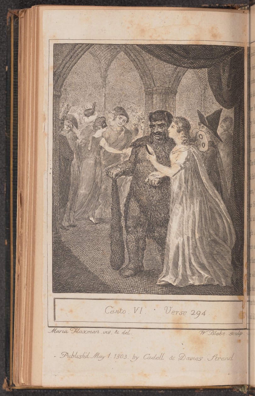 Zpěv IV, verš 294 od William Blake after Mary Ann Flaxman