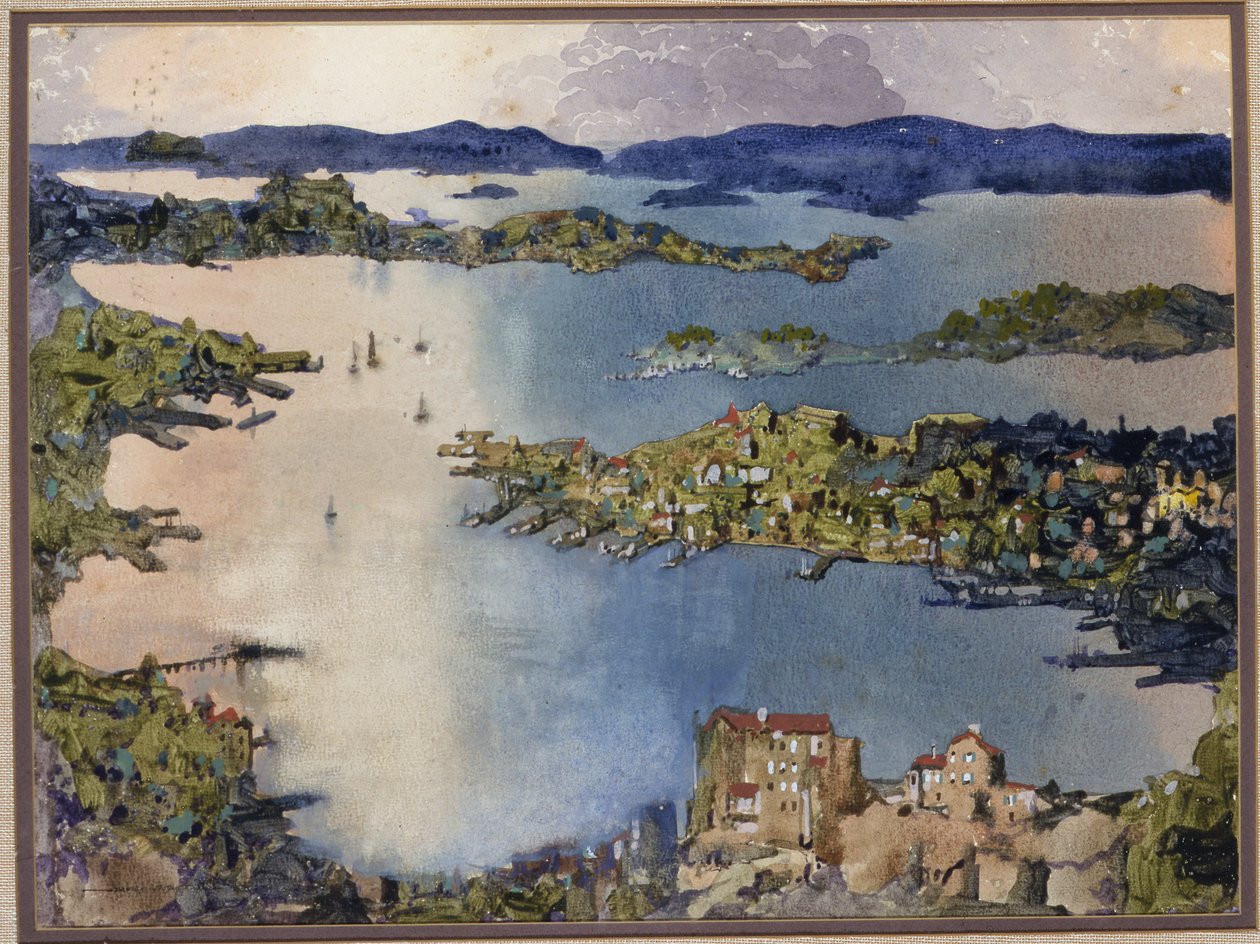 Vnitrozemské moře (Sydney Harbour), kolem 1895 (bez papíru) od William Blamire Young