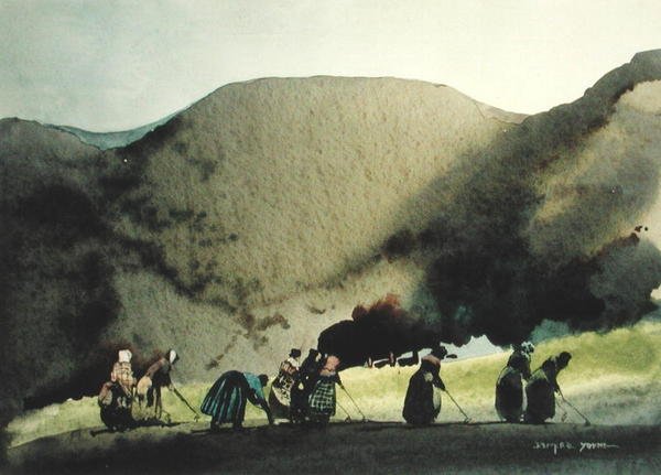 The Hoers (akvarel na papíře) od William Blamire Young