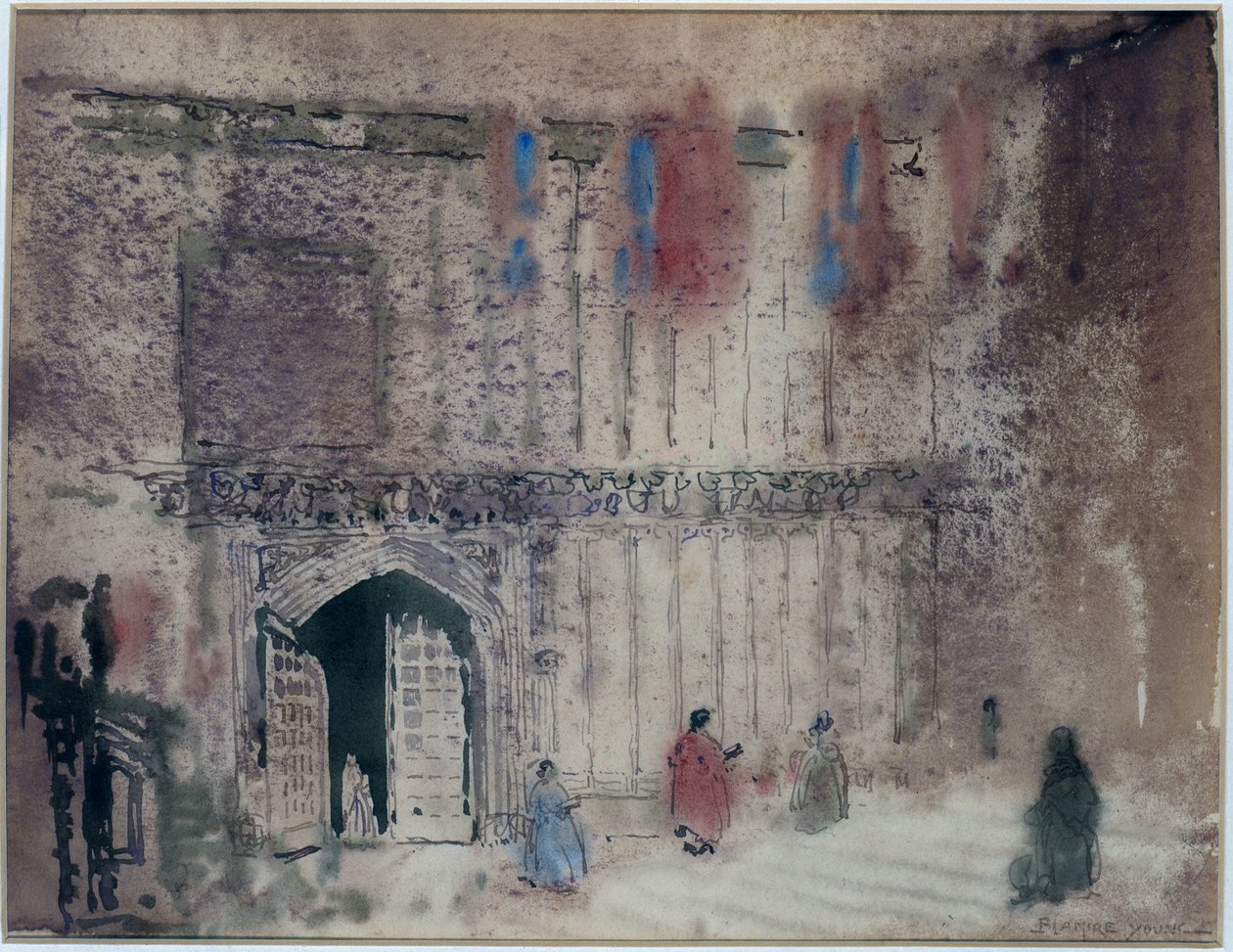 Červené roucho (bez papíru) od William Blamire Young
